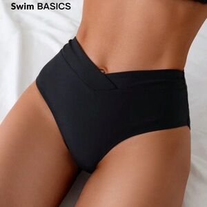 SHEIN Black Minimalist Bikini bottoms NEW